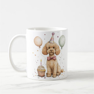 Taza De Café Perro Caniche Estándar Cumpleaños