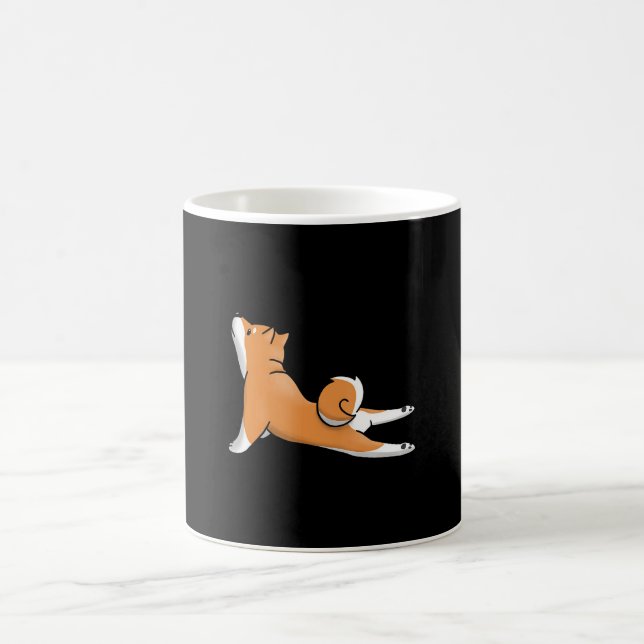 Taza De Café Perro chiba u | yoga pose | regalo de cumpleaños (Centro)