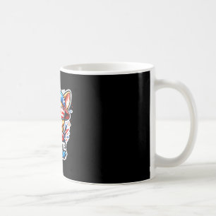 Taza De Café Perro chihuahua divertido rojo blanco y patriota l