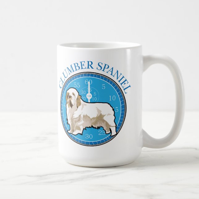 Taza De Café Perro Clumber Spaniel (Derecha)