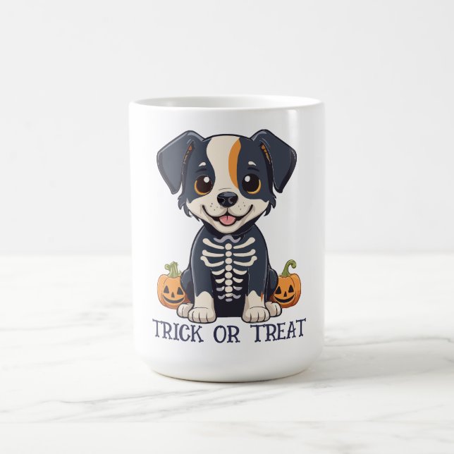 Taza De Café Perro con traje de Halloween (Centro)