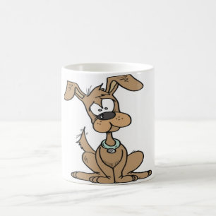 Taza De Café Perro con un confuso divertido