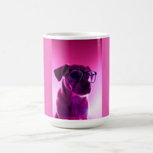 Taza De Café Perro Cool con Gafas de Sol