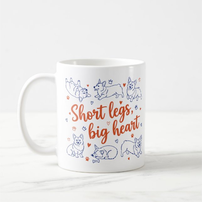 Taza De Café Perro Corgi  (Izquierda)
