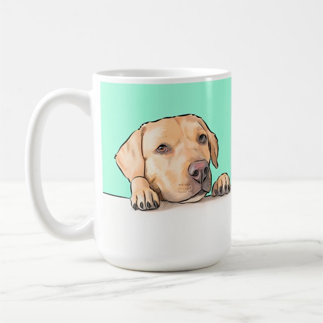 Taza De Café Perro curioso (Izquierda)