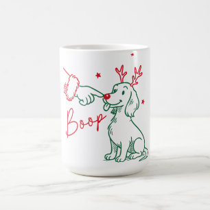 Taza De Café Perro Dachshund de Navidad Boop