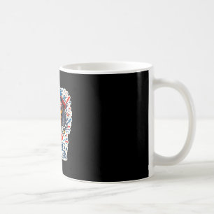 Taza De Café Perro dachshund divertido rojo blanco y ladrido pa