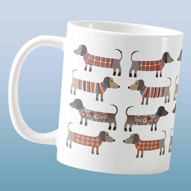 Taza De Café Perro Dachshund Sausage (Dachshund Wiener Sausage Dog mug)