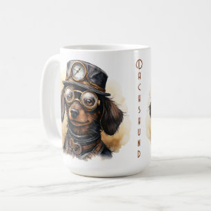 Taza De Café Perro Dachshund Steampunk