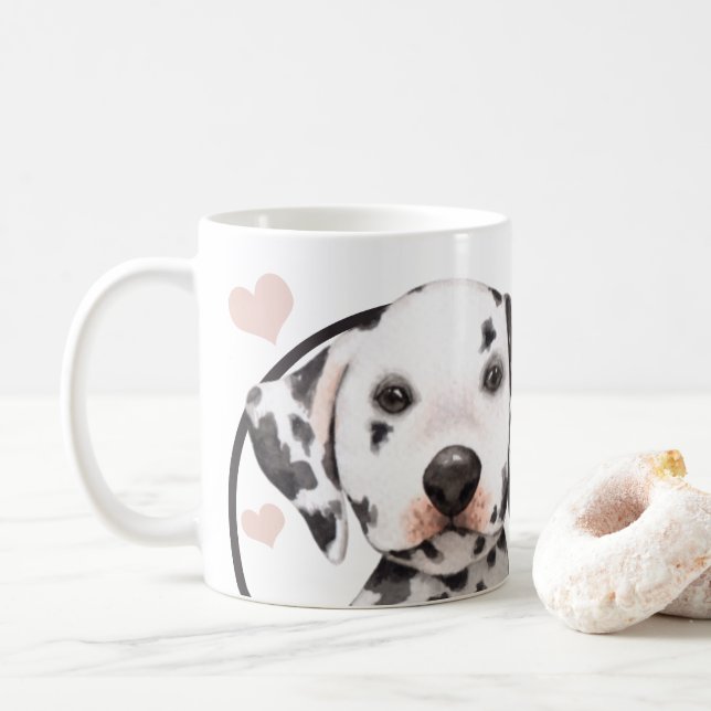 Taza De Café Perro dálmata cada tentempié que haces (Con donut)
