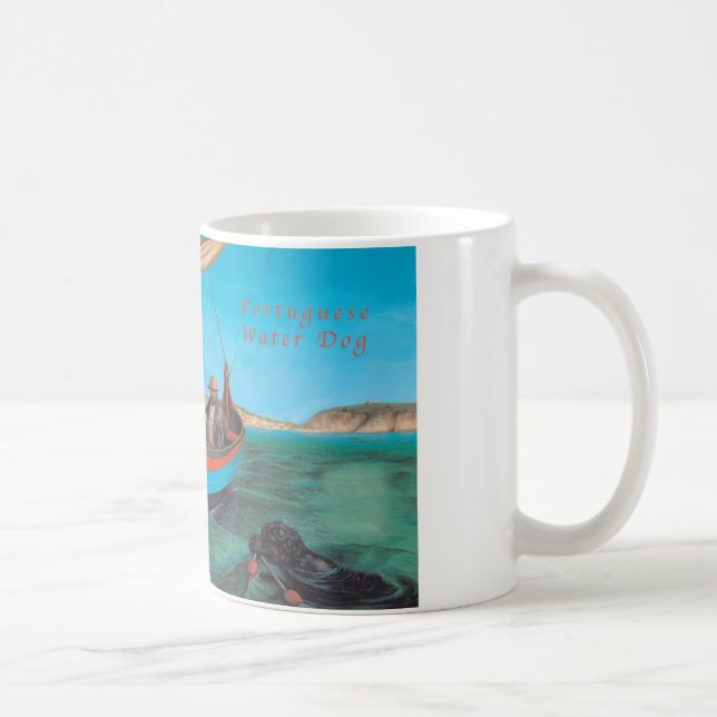 Taza De Café Perro de agua portugués (Derecha)
