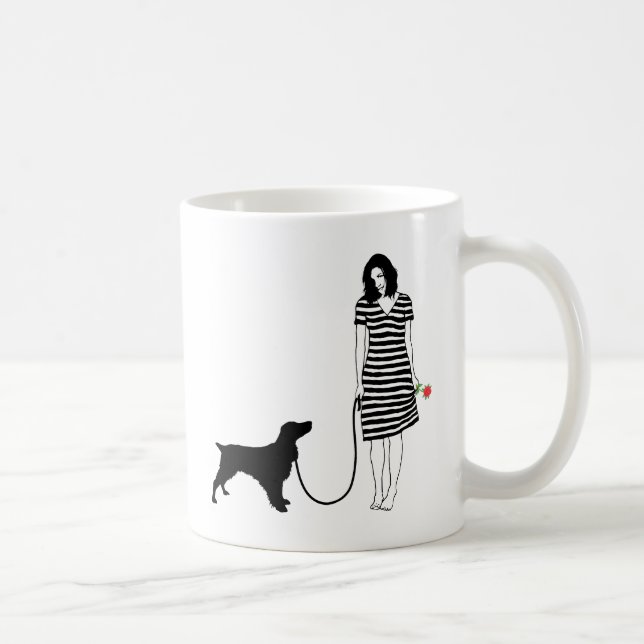Taza De Café Perro de aguas de campo (Derecha)