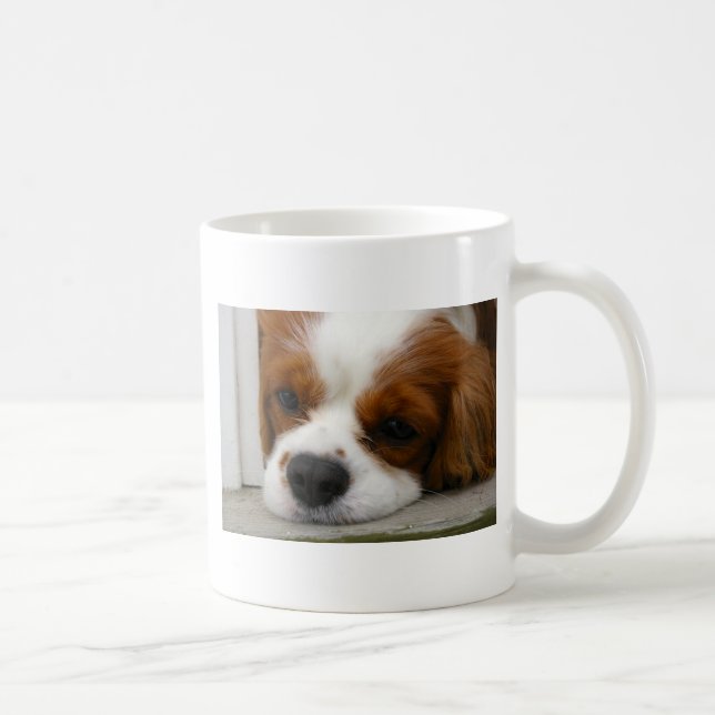 Taza De Café Perro de aguas de rey Charles arrogante (Derecha)