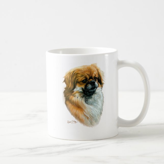 Taza De Café Perro de aguas tibetano (Derecha)