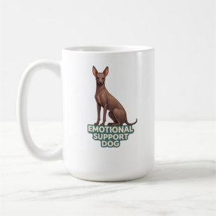 Taza De Café Perro de Apoyo Emocional Peruvian Inca Orchid