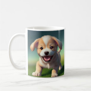 Taza De Café Perro de cachorro lindo personalizado