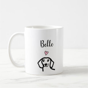 Taza De Café Perro de Dachshund Personalizado