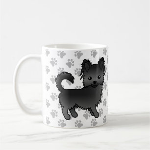 Taza De Café Perro de dibujos animados Chihuahua con abrigo lar