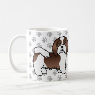 Taza De Café Perro De Dibujos Animados Havanés De Chocolate Y B