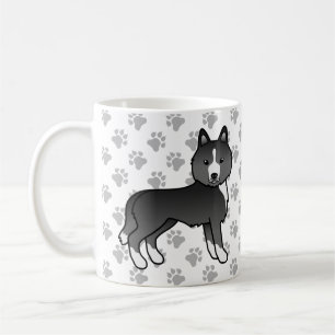 Taza De Café Perro De Dibujos Animados Husky Siberiano Mayormen