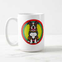 Perro de dibujos animados lindo con collar