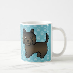Taza De Café Perro de dibujos animados Terrier Cairn Brindle Os