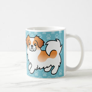 Taza De Café Perro de dibujos animados tibetano spaniel de colo
