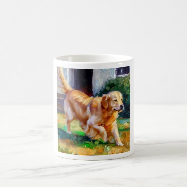 Taza De Café Perro de Golden Retriever (Centro)