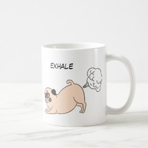 Taza De Café Perro de inhalación divertida