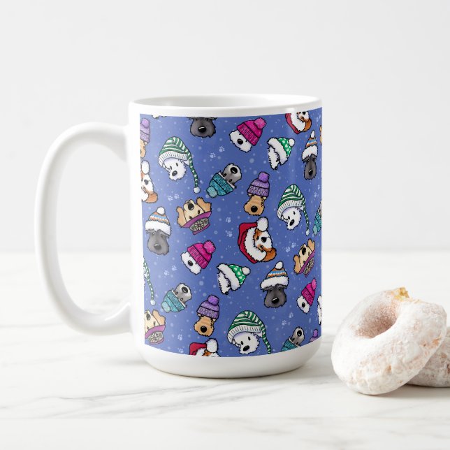 Taza De Café Perro de invierno (Con donut)