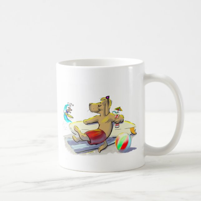 Taza De Café perro de la resaca (Derecha)