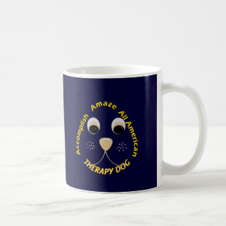 Taza De Café Perro de la terapia del AAA