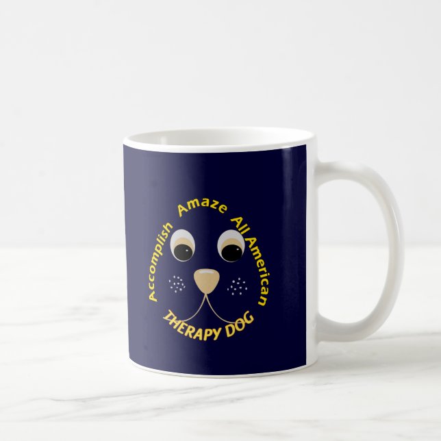 Taza De Café Perro de la terapia del AAA (Derecha)