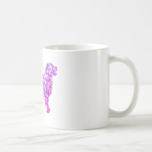 Taza De Café Perro de Labrador Mandala Elementos Mug Clásico