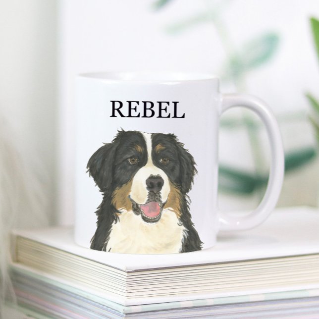 Taza De Café Perro de montaña Bernés personalizado (Subido por el creador)