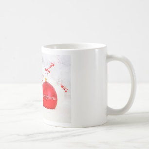 Taza De Café Perro de montaña de Berna con adorno de Navidad ro