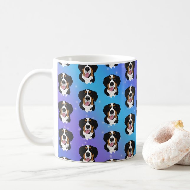Taza De Café Perro de montaña de Bernese (Con donut)