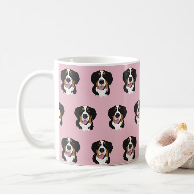 Taza De Café Perro de montaña de Bernese (Con donut)