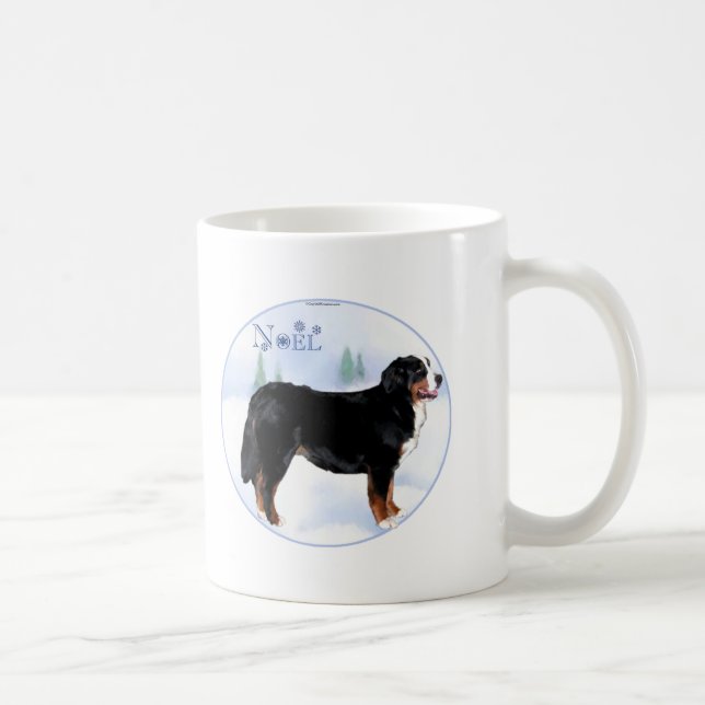 Taza De Café Perro de montaña Noel Bernese (Derecha)