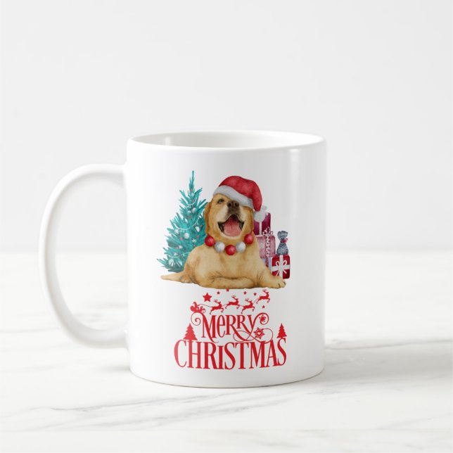 Taza De Café Perro de navidades curados (Izquierda)