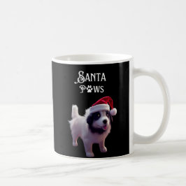 Taza De Café Perro de Navidades de Cute Santa Paws