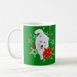 Taza De Café Perro de Navidades furtivos Samoyed personalizado