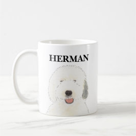 Taza De Café Perro de oveja inglés personalizado