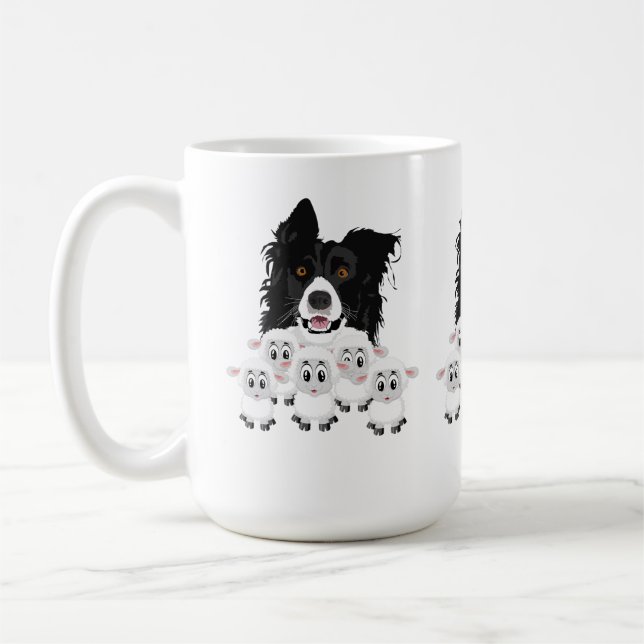 Taza De Café Perro de oveja y oveja (Izquierda)