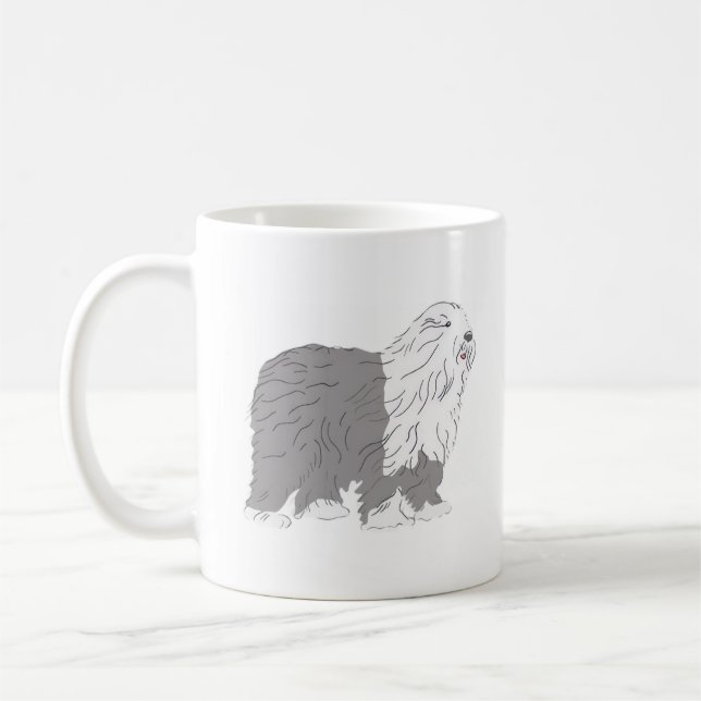 Taza De Café Perro de pastor inglés (Izquierda)