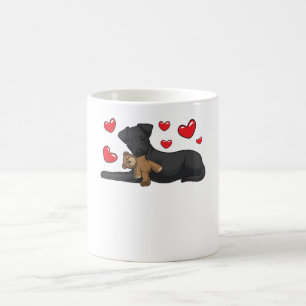 Taza De Café Perro de Patterdale Terrier con animal relleno