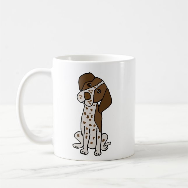 Taza De Café Perro de perrito alemán lindo del indicador de (Izquierda)