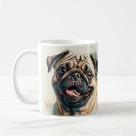 Taza De Café Perro de perro de pug amante perro de la mamá