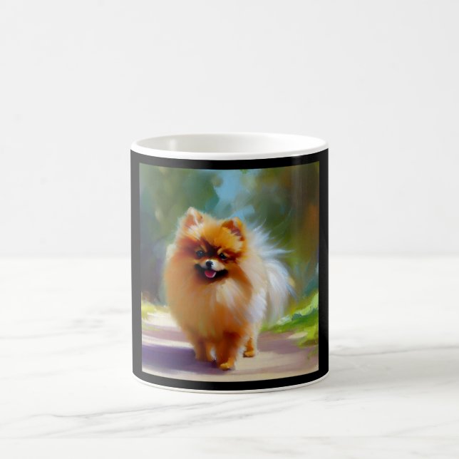 Taza De Café Perro de Pomerania (Centro)