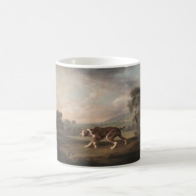 Taza De Café Perro de puntero español (por George Stubbs) (Centro)